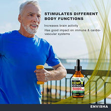Load image into Gallery viewer, Envisha Hemp Oil CBD 50000mg Dietry Supplement Herbal Tincture Drops 30ml 1 fl.oz.