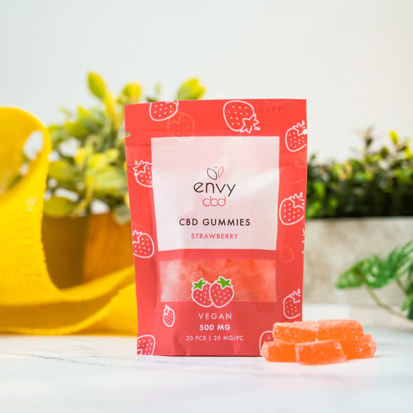 Envy CBD Strawberry Gummies 500MG 20 pcs 25 mg/pc
