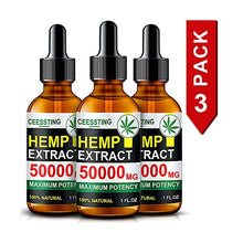 Load image into Gallery viewer, Envisha Hemp Oil CBD 50000mg (3 Pack) Dietary Supplement Herbal Tincture Drops 30ml 1 fl.oz.