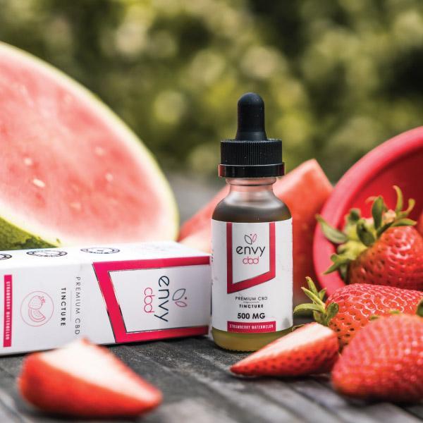 Envy Premium Hemp oil extract Tincture Strawberry Watermelon net 1.0 fl oz